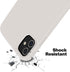 OTOFLY Soft Silicone Case for iPhone 12/12 Pro, Stone, Military Grade Drop Protection Anti-Scratch Microfiber