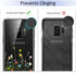 Unov Case Compatible with Galaxy S9, Clear Soft TPU Shock Absorption Protective Back Cover with Floral Pattern (Flower