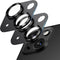 2 Pack Camera Lens Protector for iPhone 15/iPhone 15 Plus/iPhone 14, Aluminum Alloy Tempered Glass, Black Titanium
