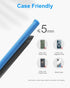 NANAMI Upgraded Fast Wireless Charger, Qi-Certified Stand for Samsung Galaxy S24/S23/S22/S21/S20, iPhone 15