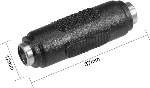 uxcell 3Pcs DC Power Connector Adapter 5.5mmx2.1mm Female to Female Cable Jack Socket Converter for CCTV, Laptop,