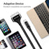AGVEE 3ft USB-C to 30 Pin Cable (2 Pack) for iPhone 4/4S, iPad 1/2/3, iPod - Braided Metal Shell, Black Charging Cord.