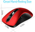 memzuoix 2.4G Wireless Mouse, 1200 DPI Optical Cordless Mouse with USB Receiver, Portable for Laptop, PC, MacBook, Red