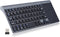 Yoidesu Keyboard with Touchpad, Mini QWERTY Ultra-Thin Keyboard with Receiver, 59 Silent Keys, 1200DPI for PC, Laptop,