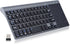 Yoidesu Keyboard with Touchpad, Mini QWERTY Ultra-Thin Keyboard with Receiver, 59 Silent Keys, 1200DPI for PC, Laptop,