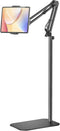 SteelStorm Tablet Floor Stand, 360-Degree Rotatable Metal Tablet Holder Stand, Adjustable Height and