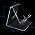 Crpich Acrylic Cell Phone Stand, Portable Phone Holder for Desk, Compatible with Phone 15 14 13 Pro Max Mini 12 11 Plus