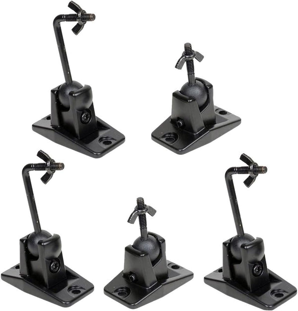 VideoSecu 5 Black Universal Satellite and Audio Speaker Mount Bracket for Wall or Ceiling