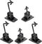 VideoSecu 5 Black Universal Satellite and Audio Speaker Mount Bracket for Wall or Ceiling