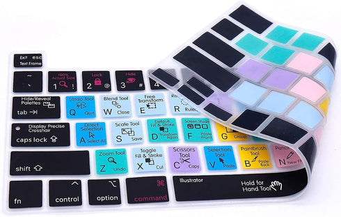 Illustrator AI Silicone Keyboard Cover Skin for MacBook Pro 16 inch A2141 2019 2020, Pro 13.3 inch A2338 M1/A2251/A2289