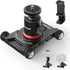 NEEWER Camera Slider Dolly with Ball Head & Phone Clamp, 4 Wheeled Tabletop Dolly for DSLR and Smartphones