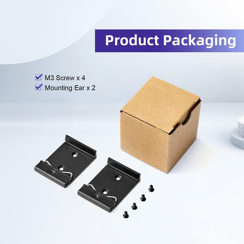 Din Rail Mount Clip 35mm Width, Universal Din-Rail Mounting Brackets Clamp for Switches and Injectors 2-Pack