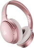 INFURTURE Pink Headphones Over Ear Headphones Active Noise Cancelling Bluetooth Headphones, Deep