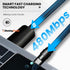 chubbycable Black Chubby - Special Black Samurai Edition Silicone Fast Charging USB-C Cable, Durable Power Bank Cable
