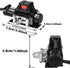 RCXAZ Winch 1/10 SCX10 90046 TRX4 TRX6 Gen8 RC Metal Wireless Remote Controller System for RC Crawler Car Axial Upgrade