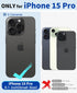 Beeasy Waterproof Case for iPhone 15 Pro, 360 Degree Outdoor Protective with Screen Protector, Black 6.1"