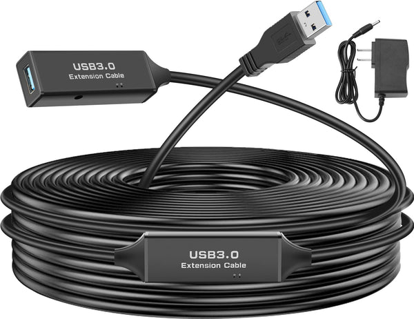 SAISN USB 3.0 Active Cable, USB Type A-Male to A-Female Extension Cord Heavy