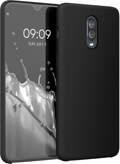 kwmobile Case Compatible with OnePlus 6T - TPU Silicone Phone Cover with Soft Finish, Black