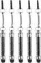 MECCANIXITY 5pcs Mini Crystal Diamond Stylus Pens for Touchscreen Devices, Universal Compatibility (Black)