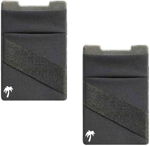 LIFESTYLE DESIGNS The StickyWallet, Premium Spandex Stick-on Phone Wallet Card Holder, Unique Double Pocket Design