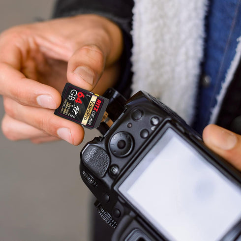 Ritz Gear 64GB High-Speed SDXC UHS-II SD Card, C10, U3, V90 for DSLR, Cinema-Quality Video Cameras