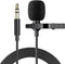 NHOPEEW 3.5mm Car Microphone - Universal Portable 5ft Lavalier Clip Mic for Vehicle Head Unit Bluetooth Radio