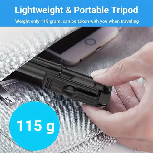 Laugwey Portable Bluetooth Selfie Stick,Retractable Wireless Selfie Stick Mobile Phone Holder with Wireless Remote