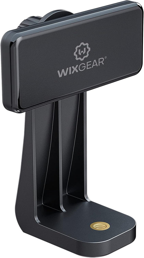 WixGear Strong Magnetic Tripod Mount Phone Holder for Tripod Compatible with iPhone and Android Devices - Black