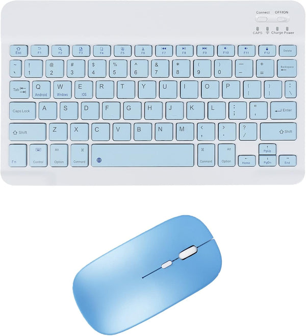 Wireless Bluetooth Keyboard and Mouse Combo, Ultra-Thin 2.4 GHz Wireless for iPad Pro/Air/9.7 & Other iOS Android