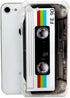 FAteam Case for iPhone SE (2022/2020) & iPhone 7/8 with Reinforced Corners TPU Soft Bumper Anti-Scratch Retro Cassette