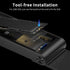 FIDECO M.2 NVMe SSD Enclosure, USB 3.2 Gen 2 to M.2 NVMe Adapter, Tool-Free Installation, Support UASP