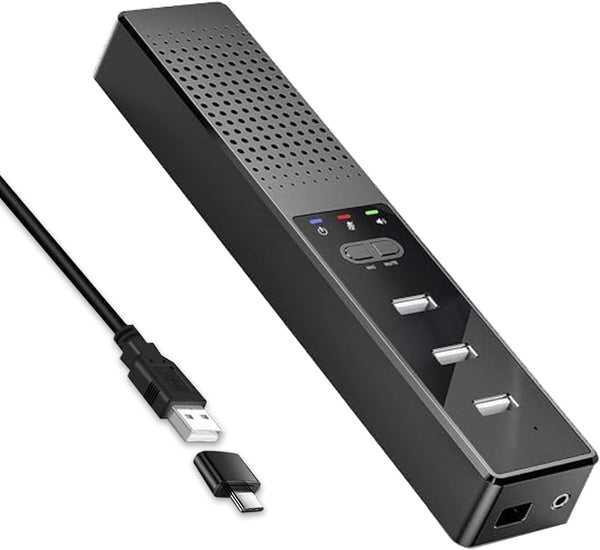 Cykvis 3 in 1 USB Computer Speaker with Microphone, PC Laptop Desktop Conference