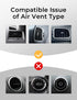 LISEN Magnetic Phone Holder for Car - Upgraded Clip with 6 Strong Magnets for Galaxy S25 Ultra 4-6.7 inch Smartphones