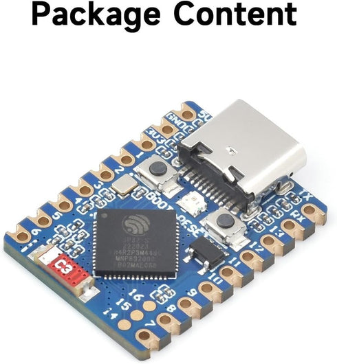 Waveshare ESP32-C3 Mini Development Board, Based On ESP32-C3FN4 Single-Core Processor, 160MHz Running Frequency, 2.4GHz Wi-Fi & Bluetooth 5
