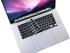 XSKN Russian Language Silicone Keyboard Cover for 2019 2020 MacBook Pro 16.2 13.3 inch with Touch Bar and Touch ID