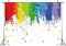 7x5ft White Paint Splatter Background, Abstract Art Birthday Party Colorful Graffiti Wall Photography Supplies