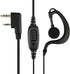Retevis 2 Way Radio Earpiece, C-Type Earhook Headset with Mic, 2 Pin, Compatible with RT22, RT68, BAOFENG Walkie Talkies