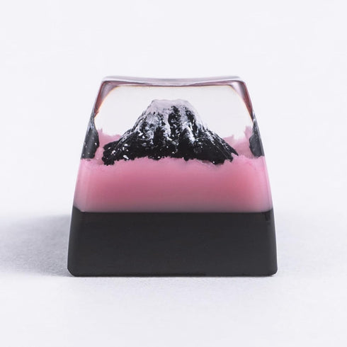 Artisan Keycap - Mount Fuji Sakura Custom Keycap, Handmade Resin Keycap for Cherry MX Switch Keyboards