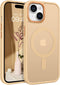 BENTOBEN Translucent Matte Slim Magnetic Case for iPhone 15 Plus, Compatible with MagSafe, Khaki