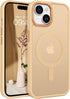 BENTOBEN Translucent Matte Slim Magnetic Case for iPhone 15 Plus, Compatible with MagSafe, Khaki