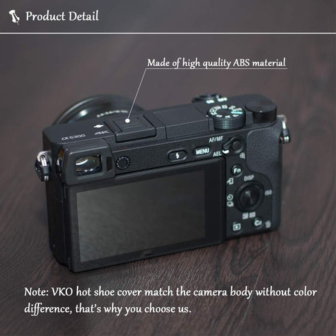 VKO Hot Shoe Cover, Hot Shoe Cap, Hot Shoe Protector for Sony A6100 A6600 A7III A6500 A6400 A6300 A6000, 5-Pack