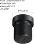 uxcell 2.1mm CCTV Camera Lens 5MP F2.0 FPV Wide Angle Security Camera Lens M12 Threaded Dia for IP Camera Panoramic, Black