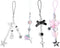 Ruittos 1-4PCS Cute Phone Charms Aesthetic Y2K Cellphone Charms Strap Pink Strawberry