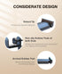 Headphone Hook Desk, Foldable Headset Holder Clamp Hanger Mount with Built-in Cable Clip Organizer