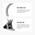 Holicfun Flexible Clip Mount for Indoor/Outdoor Security Cameras, 15cm Gooseneck, Compatible with Ring, Blink, Eufy,