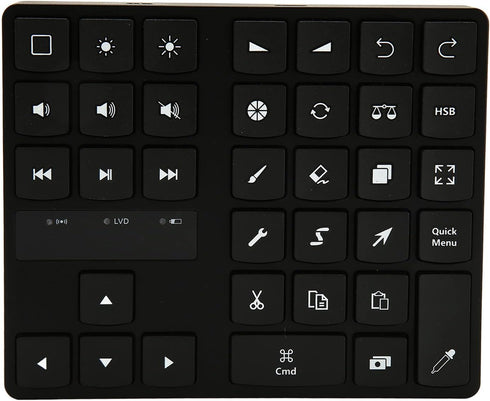 Dpofirs Mini Express Key Remote Control Shortcut Keyboard, 35 Keys Customized for iOS, OS System