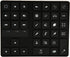 Dpofirs Mini Express Key Remote Control Shortcut Keyboard, 35 Keys Customized for iOS, OS System