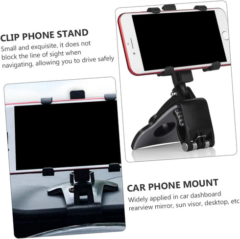 FONDOTIN 6.29X3.70X3.34In Car Phone Mount Dashboard Holder Universal Clip Stand for Vehicle Cell Phones Navigation Rack