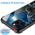 DJSOK Case Compatible with iPhone 11, Wolf Moon Night Case for Man Boys Girls Shockproof Rugged Cover