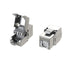LINKUP RJ45 Connectors Cat6A, 2 Pack, Shielded Keystone Jack for Cat6A up to 22AWG Solid Bulk S/FTP Ethernet Cable